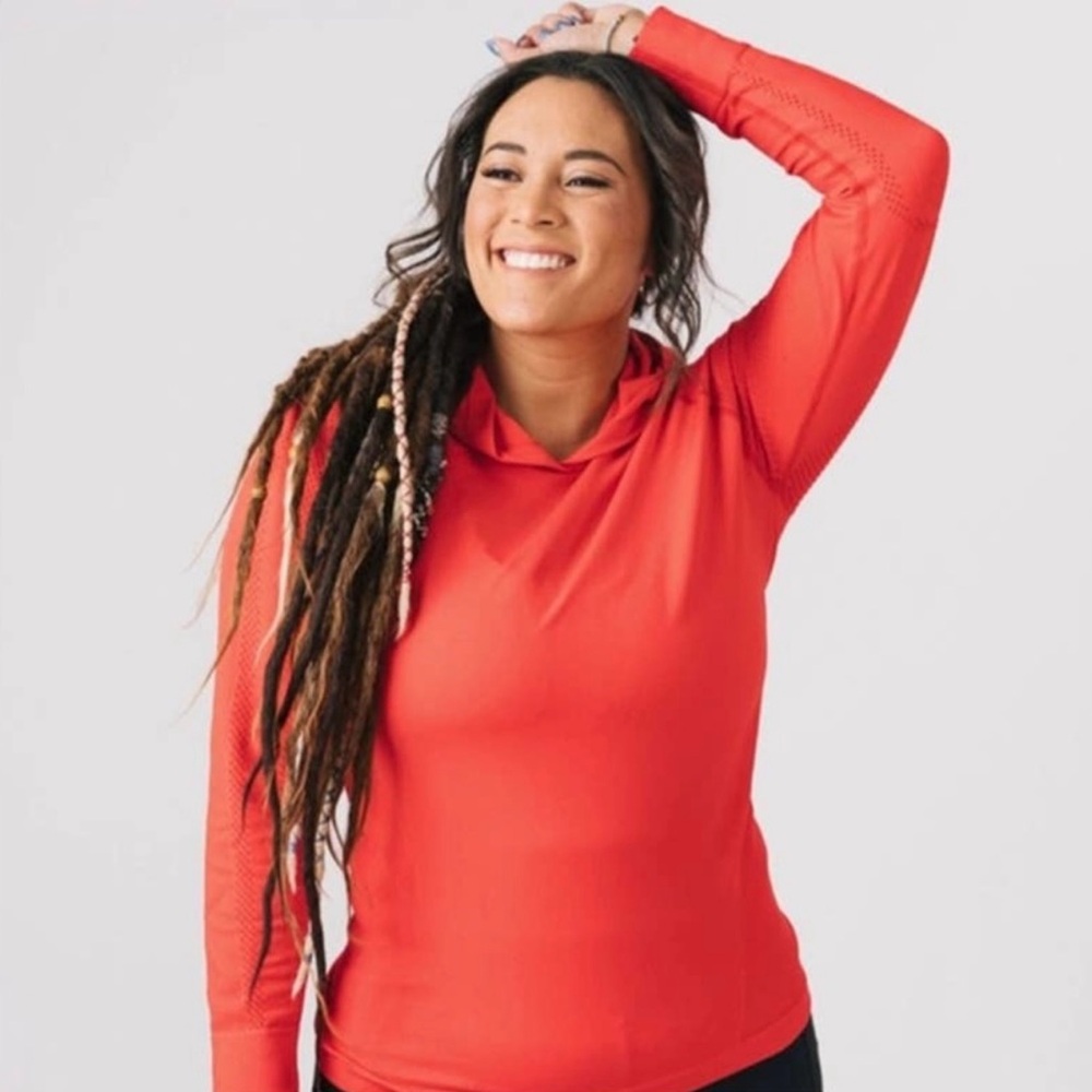 ZYIA Peak Performance Perforated Long Sleeve Hoodie